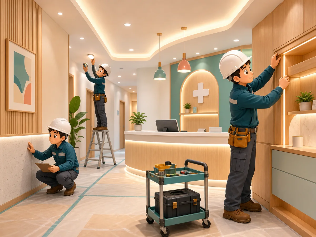 卡通室內裝修工程案例示意圖
